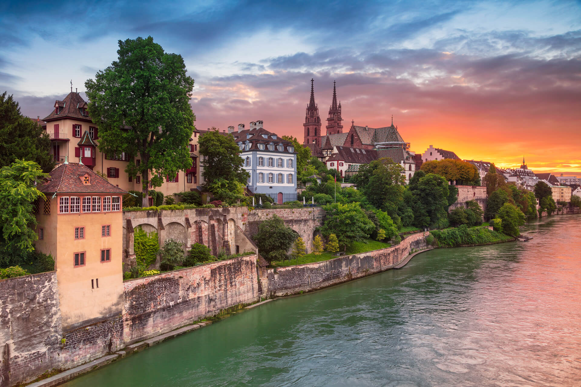 Cityscape Image of Basel Switzerland